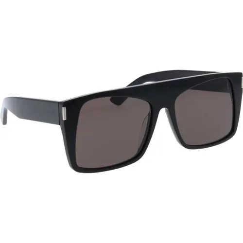 Klassische Schwarze Sonnenbrille - Saint Laurent - Modalova