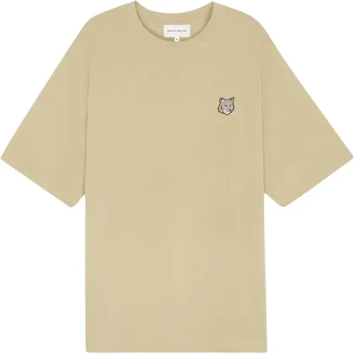 Fox Head Patch Tee Shirt , male, Sizes: M, L - Maison Kitsuné - Modalova