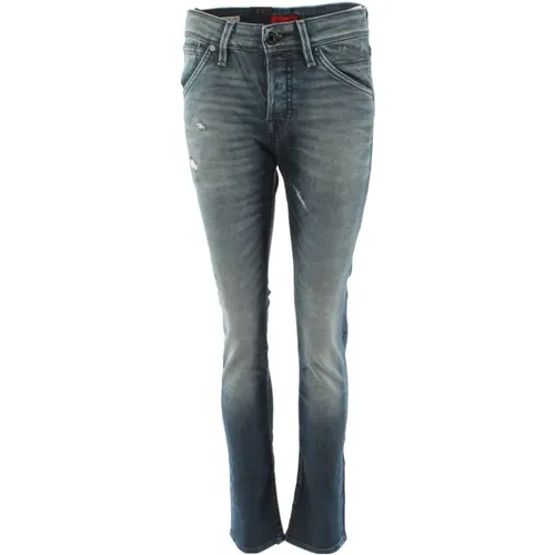 Slim Fit Glenn Jeans in Blau , Herren, Größe: W29 L32 - jack & jones - Modalova