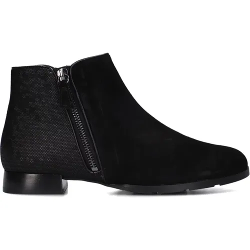 Schwarze Wildleder Stiefeletten - HASSIA - Modalova