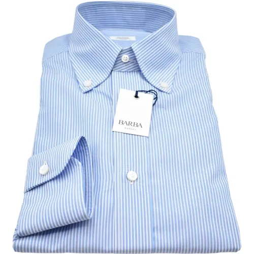 Men`s Clothing Shirts Light , male, Sizes: 3XL - Barba - Modalova