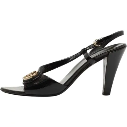 Pre-owned Leather sandals , female, Sizes: 3 1/2 UK - Gucci Vintage - Modalova