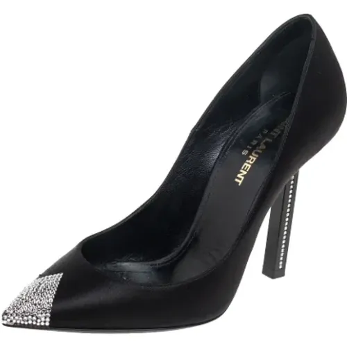 Pre-owned Satin heels , female, Sizes: 3 1/2 UK - Yves Saint Laurent Vintage - Modalova