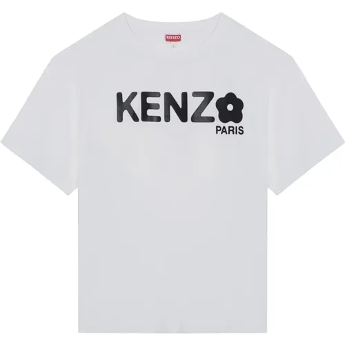 Kurzarm Rundhals T-Shirt , Herren, Größe: L - Kenzo - Modalova