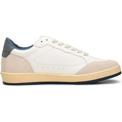 Handmade Leather Sneaker - / Navy , male, Sizes: 7 UK, 8 UK, 11 UK - Shoe the Bear - Modalova