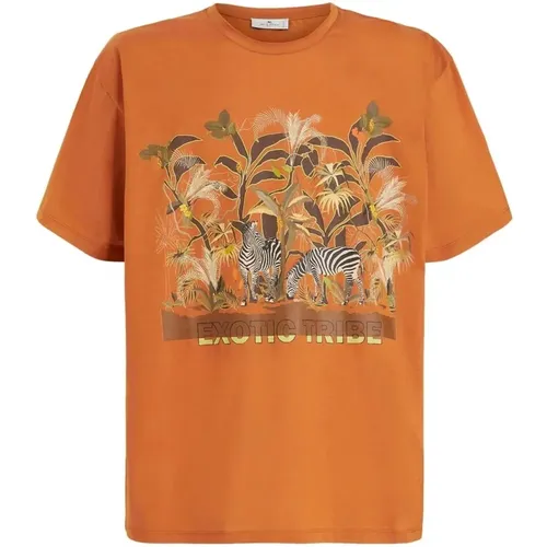 T-Shirts , Herren, Größe: L - ETRO - Modalova