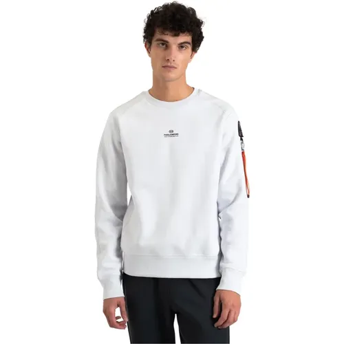 Sweatshirt aus Baumwollmischung mit Polyamidfutter , Herren, Größe: M - Parajumpers - Modalova