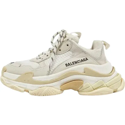 Pre-owned Leather sneakers , female, Sizes: 2 UK - Balenciaga Vintage - Modalova