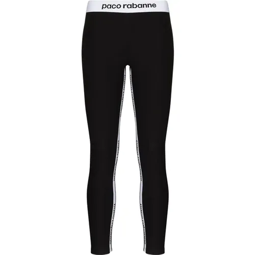 Schwarze Leggings für Frauen , Damen, Größe: M - Paco Rabanne - Modalova