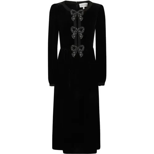 Velvet Midi Dress , female, Sizes: M, S - Saloni - Modalova