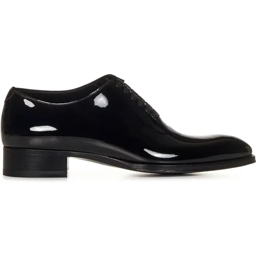 Flat Shoes with Grosgrain Laces , male, Sizes: 9 1/2 UK, 9 UK - Tom Ford - Modalova