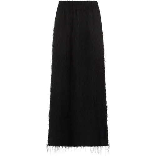 Palome Skirt with Fringed Details , female, Sizes: S, XS - By Malene Birger - Modalova