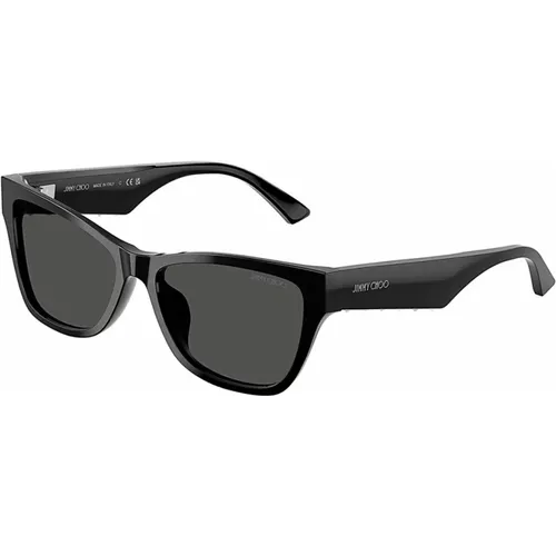 Stilvolle Sonnenbrille mit dunklen Gläsern , Damen, Größe: 55 MM - Jimmy Choo - Modalova