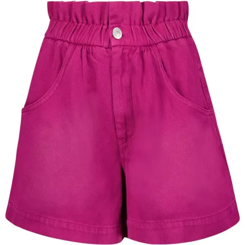Paperbag-Waist Cotton Shorts , female, Sizes: XS, 2XS - Isabel Marant Étoile - Modalova