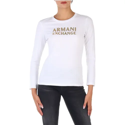Long Sleeve Tops , female, Sizes: S - Armani Exchange - Modalova