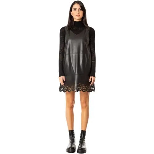 Faux Leather Dress , female, Sizes: XS - Jijil - Modalova