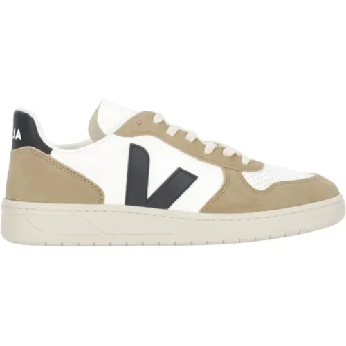 Beige Pebbled Leather Sneakers , male, Sizes: 9 UK, 11 UK, 10 UK, 12 UK, 7 UK - Veja - Modalova