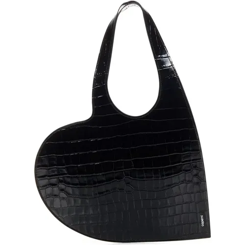 Crocodile Heart-shaped Handbag , female, Sizes: ONE SIZE - Coperni - Modalova