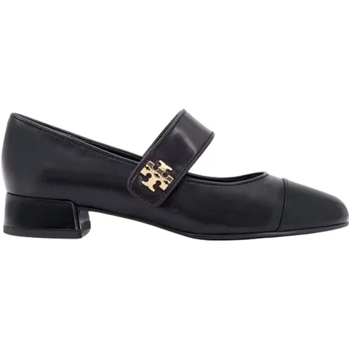 Schwarze Ballerinas mit Lederriemen , Damen, Größe: 36 EU - TORY BURCH - Modalova