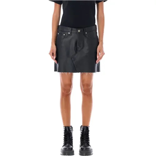 Trendy Mini Skirt with Zip and Button Closure , female, Sizes: M - Junya Watanabe - Modalova