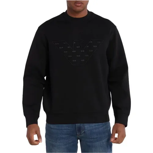 Sweaters with Crewneck and Long Sleeves , male, Sizes: XL, 3XL, S - Emporio Armani - Modalova