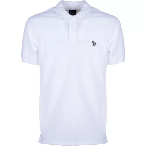 Organische Baumwolle Zebra Polo Shirt , Herren, Größe: M - PS By Paul Smith - Modalova