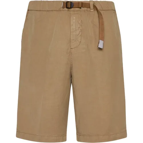 Elastic Waist Shorts , male, Sizes: XL, L, M, S - White Sand - Modalova