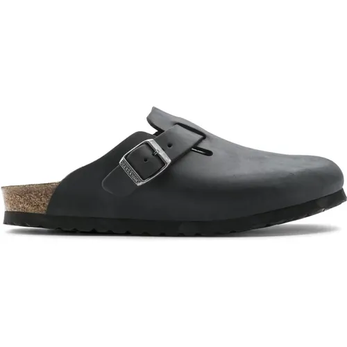 Boston Regular Schwarze Clogs , Herren, Größe: 42 EU - Birkenstock - Modalova