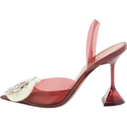 Pre-owned Plastic heels , female, Sizes: 4 UK - Amina Muaddi Pre-owned - Modalova