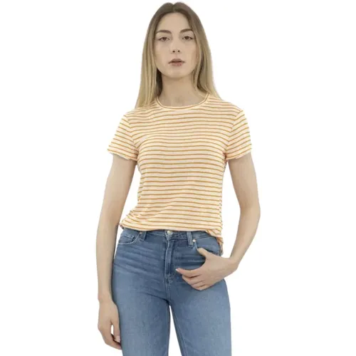 T-Shirts , female, Sizes: 2XS, S - Frame - Modalova