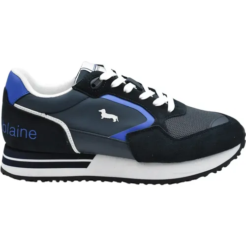 Mens Shoes Laced Blue Ss24 , male, Sizes: 6 UK, 7 UK, 8 UK, 9 UK, 11 UK, 10 UK - Harmont & Blaine - Modalova