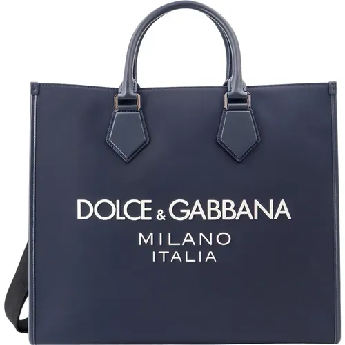 Blaue Handtasche mit Verstellbarem Riemen - Dolce & Gabbana - Modalova