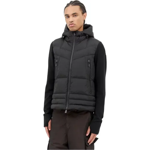 Gepolsterte Kapuzen-Zip-Jacke - Moncler - Modalova