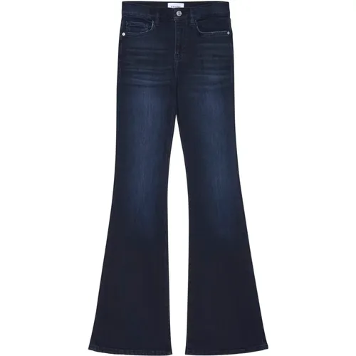 High Rise Flare Jeans , female, Sizes: W30 - Frame - Modalova