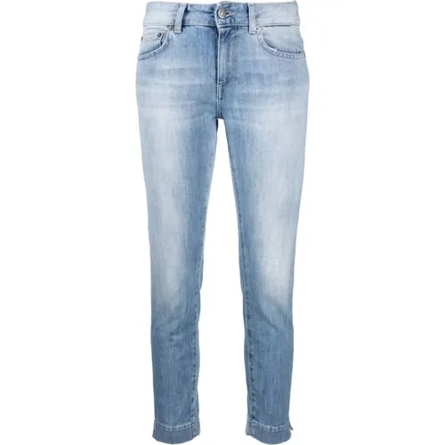 Slim Fit Stonewashed Jeans , Damen, Größe: W25 - Dondup - Modalova