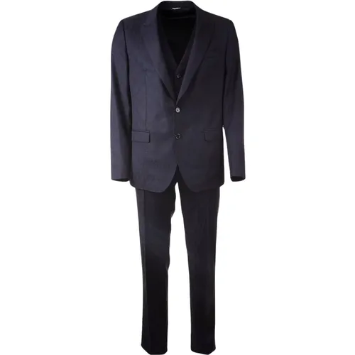 Men's DG Print Suit 2 Buttons , male, Sizes: XL - Dolce & Gabbana - Modalova