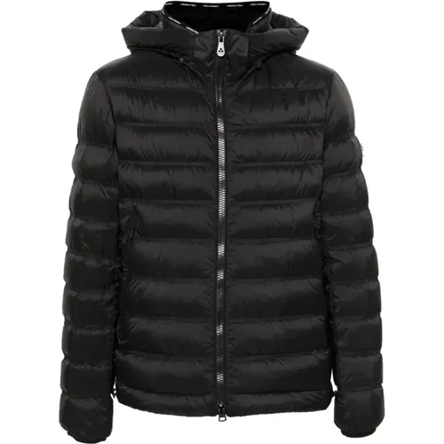 Schwarze Daunenjacke Gestepptes Design , Herren, Größe: XL - Peuterey - Modalova