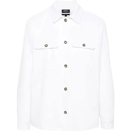 Cotton OverDenim Jacket , male, Sizes: M, L - A.p.c. - Modalova