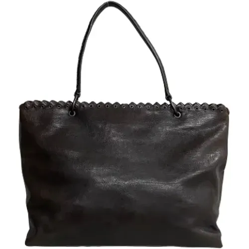 Pre-owned Leather totes , female, Sizes: ONE SIZE - Bottega Veneta Vintage - Modalova