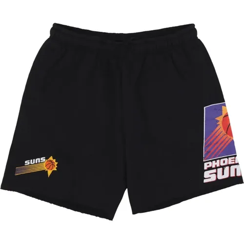 NBA Postgame Vintage Logo Fleece Shorts , Herren, Größe: XL - Mitchell & Ness - Modalova