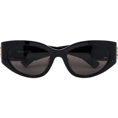 Schwarze Cat-Eye Sonnenbrille - Balenciaga - Modalova