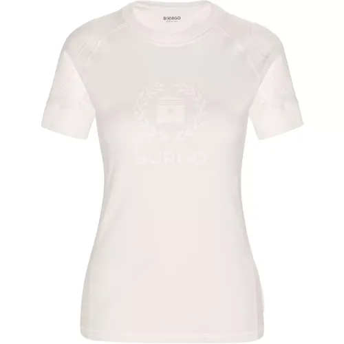 Andalusia Diablo Bianco T-Shirt , female, Sizes: L, S, XS, XL, M - Borgo - Modalova