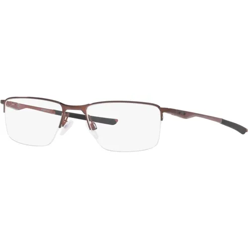 Burgundy Eyewear Frames , unisex, Größe: 56 MM - Oakley - Modalova