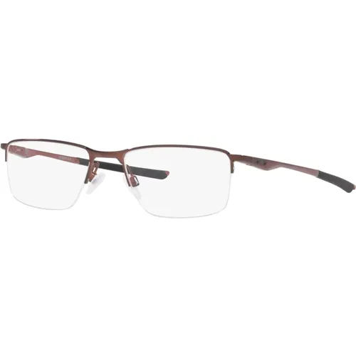 Burgundy Eyewear Frames , unisex, Größe: 54 MM - Oakley - Modalova
