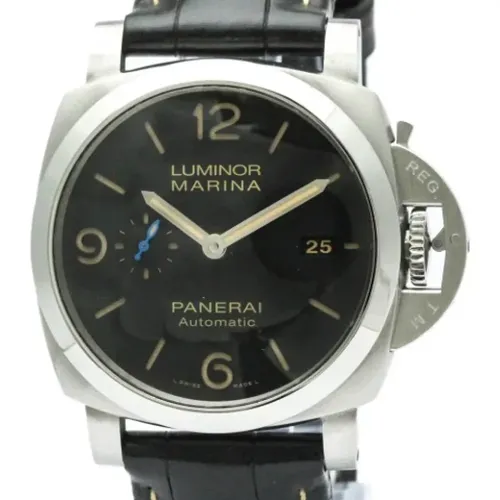 Pre-owned Stainless Steel watches , male, Sizes: ONE SIZE - Panerai Pre-owned - Modalova