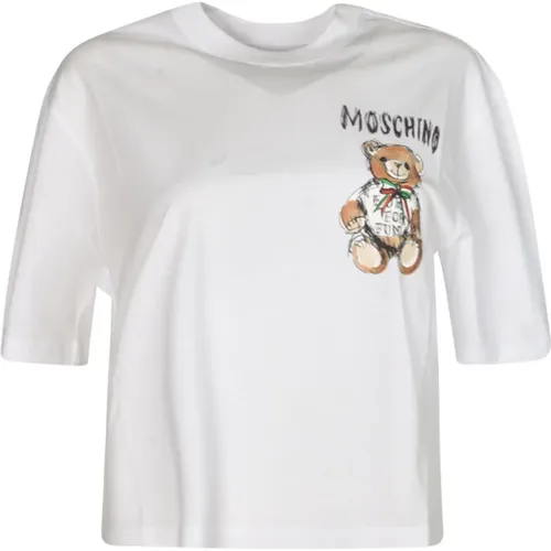Stylish T-shirts and Polos , female, Sizes: S - Moschino - Modalova