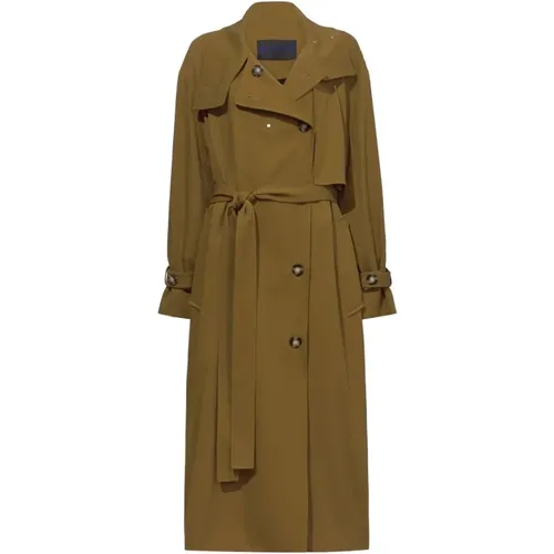 Technical Twill Trenchcoat , female, Sizes: S - Proenza Schouler - Modalova