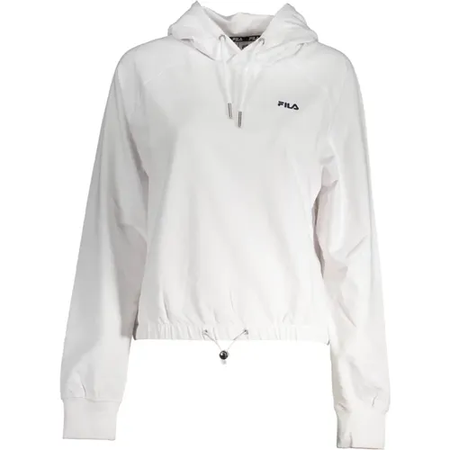 Kapuzenpullover Weiß Besticktes Logo , Damen, Größe: S - Fila - Modalova