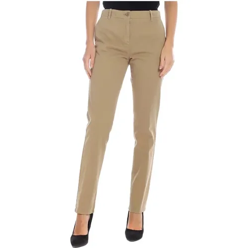 Women`s Long Trousers, Straight Fit , female, Sizes: 2XS, XS - Aspesi - Modalova