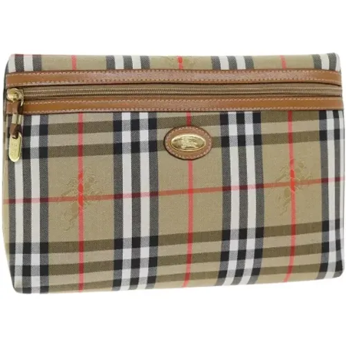 Pre-owned Canvas clutches , female, Sizes: ONE SIZE - Burberry Vintage - Modalova